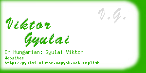 viktor gyulai business card